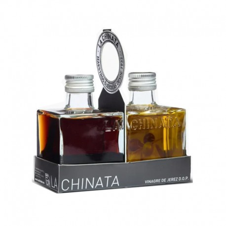 Pack de boda aceite y vinagre cuadrado 