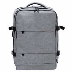 Mochila grande color gris