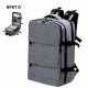 Mochila grande color gris