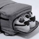 Mochila grande color gris