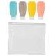Neceser para viajes de avión botes de colores