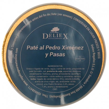 Paté ibérico al Pedro Ximenez monodosis 25g Deliex