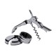 Set de vinos acero inoxidable negro brillo